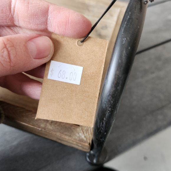 Creative Co-Op Wood and Metal Tray Stand - Picture 6 of 6